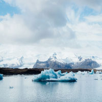 photograph of iceberg